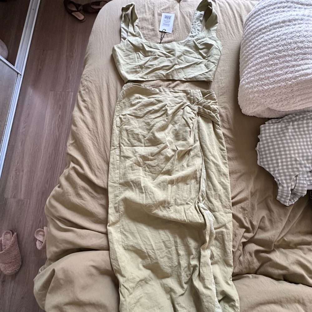 showpo  Olive Green two piece set Dress